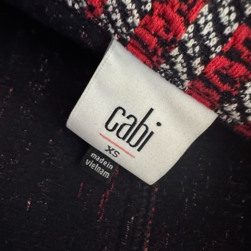 Cabi Red And White Nautical Patchwork Blazer - image 6